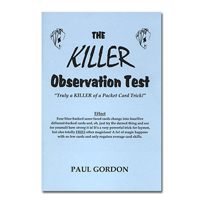 картинка The Killer Observation Test by Paul Gordon - Trick от магазина Одежда+
