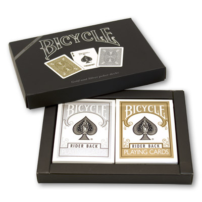 Cards Bicycle Gold And Silver Back Set - Trick