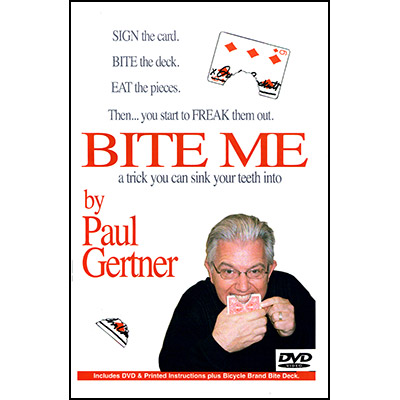 картинка Bite Me by Paul Gertner (Deck and DVD) - Trick от магазина Одежда+