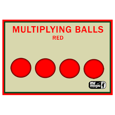 картинка Multiplying Balls (Red Plastic) by Mr. Magic - Trick от магазина Одежда+