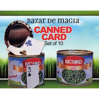 картинка Canned Card (Blue) ( Set of 10 cans ) by Bazar de Magia - Trick от магазина Одежда+