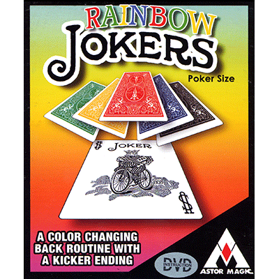 картинка Rainbow Jokers (Poker Size and DVD included) by Astor Magic - Trick от магазина Одежда+