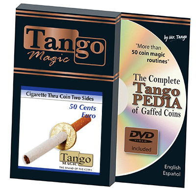 Cigarette Through (50 Cent Euro, Two Sided w/DVD) (E0010) by Tango - Trick
