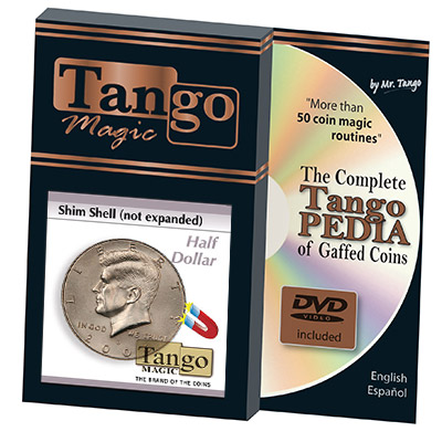 Shim Shell Half Dollar NOT Expanded (w/DVD)(D0083) by Tango - Trick