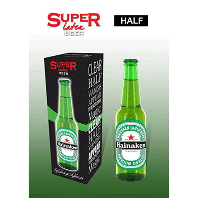 Super Latex Green Beer Bottle (Half) by Twister Magic