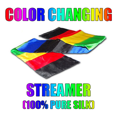 Color Changing Streamer 100% Silk by Vincenzo DiFatta - Tricks