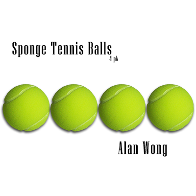 Sponge Tennis Balls (Set of 4) by Alan Wong - Trick