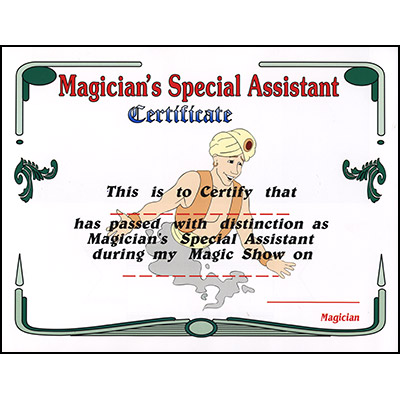 Magician's Assistant Certificate by Uday - Trick