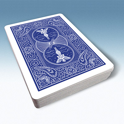 картинка Bicycle Playing Cards 809 Mandolin Back (Blue) by USPCC - Trick от магазина Одежда+