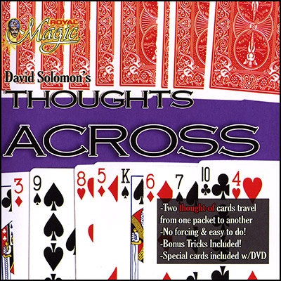 картинка Thoughts Across  (Cards and DVD) by David Solomon - Trick от магазина Одежда+