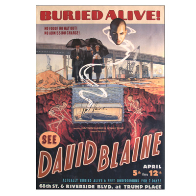 картинка Buried Alive Autographed Poster (Limited Edition) by David Blaine - Trick от магазина Одежда+