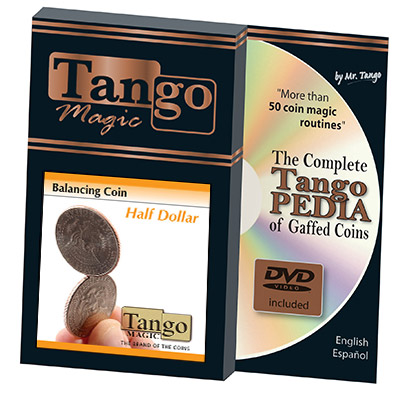 Balancing Coin (Half Dollar w/DVD) by Tango Magic - Trick (D0067)