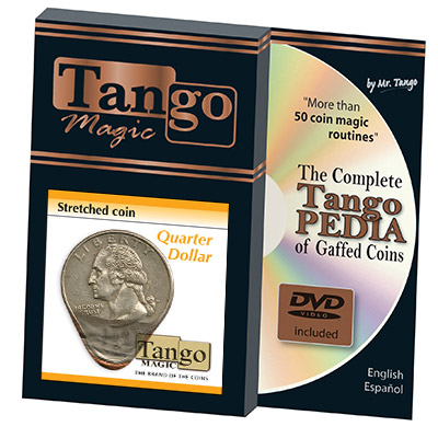 картинка Stretched Coin Quarter Dollar (w/DVD) by Tango- (D0095) от магазина Одежда+