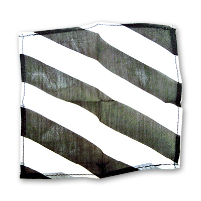 Zebra Silk 18" black & white by Uday - Trick