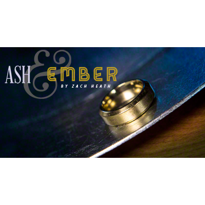 Ash and Ember Gold Beveled Size 12 (2 Rings) by Zach Heath - Trick