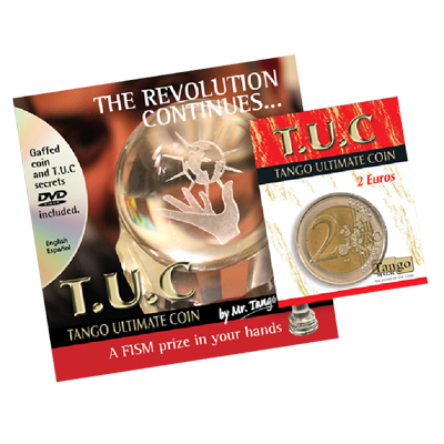картинка Tango Ultimate Coin (T.U.C.)(E0081)2 Euros with instructional DVD by Tango - Trick от магазина Одежда+