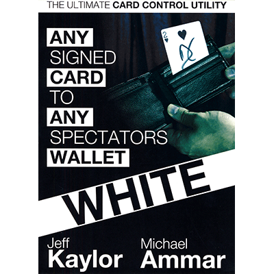 Any Card to Any Spectator's Wallet - WHITE (DVD and Gimmick) By Jeff Kaylor and Michael Ammar - DVD