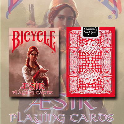 картинка Bicycle AEsir Viking Gods Deck (Red) by US Playing Card Co. - Trick от магазина Одежда+