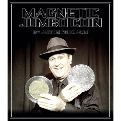 картинка Magnetic Jumbo Coin With DVD (2 EURO) by Anton Corradin - Trick от магазина Одежда+