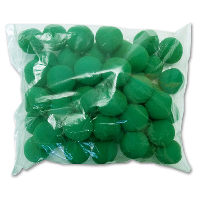 картинка 2" 50 Super Soft Sponge Balls (Green) - Trick от магазина Одежда+
