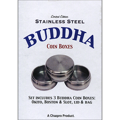картинка Stainless Steel Buddha Coin Box Set by Chazpro Magic - Trick от магазина Одежда+