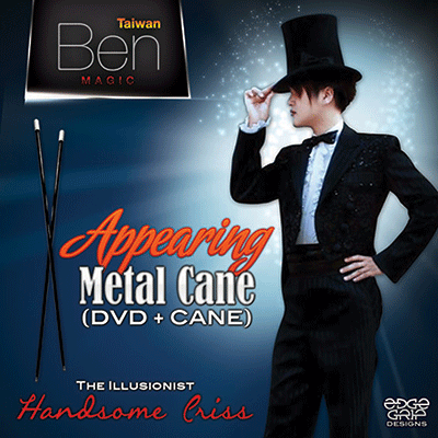 Appearing Metal Cane (Black) by Taiwan Ben Magic - Trick