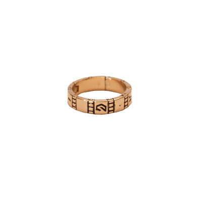 картинка Himber Ring- symbols, wedding band (gold) от магазина Одежда+