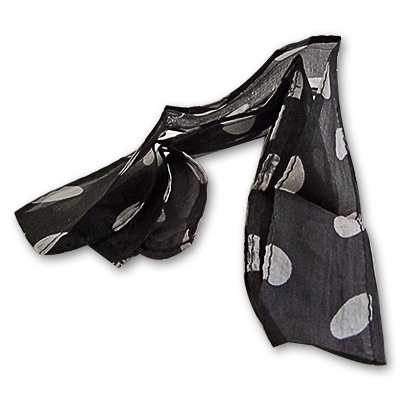 картинка Thumb Tip Streamer(Polka Dots - White on Black) by Uday - Trick от магазина Одежда+